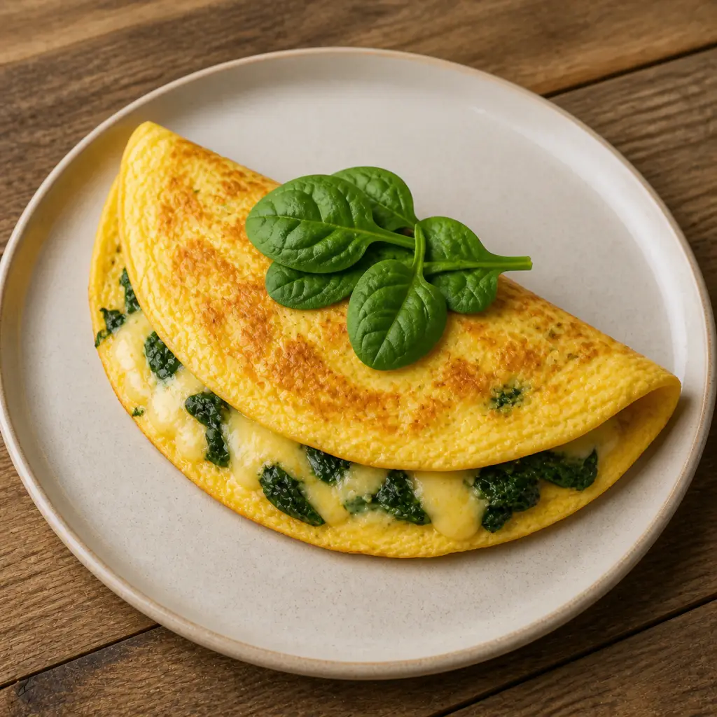 Omelette espinaca